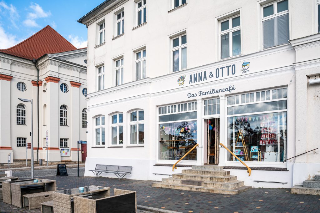 Cafè für Familien in Neustrelitz am Marktplatz.